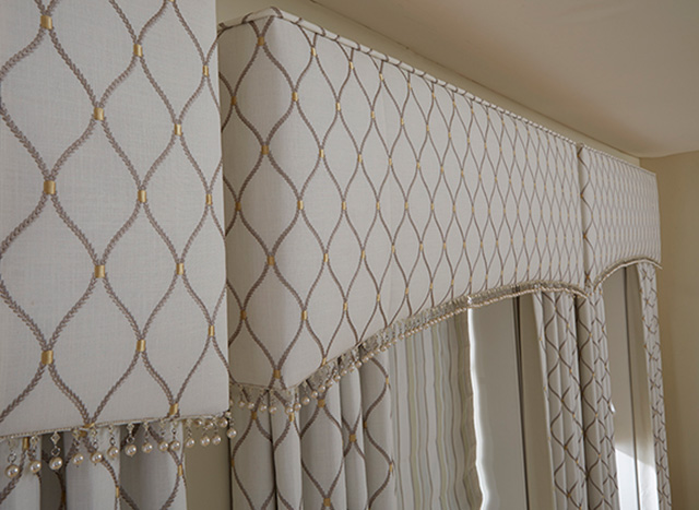 Close Up of Cornice Displayed in Dining Room